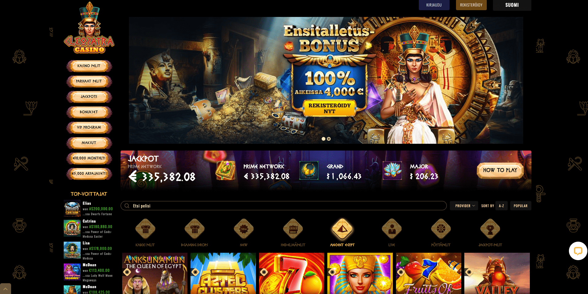 cleopatra casino